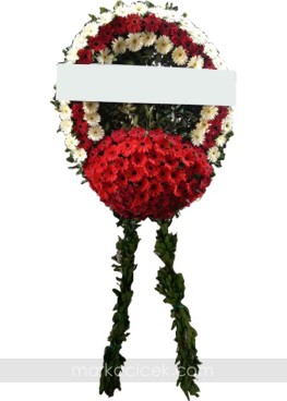 Kırmızı-Beyaz Cenaze Çelengi